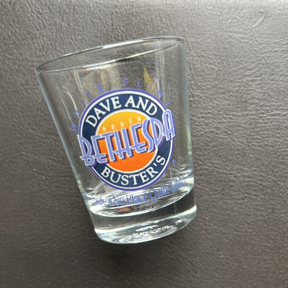 Dave And Buster’s | Shot Glass White Flint Bethesda - Picture 3 of 3